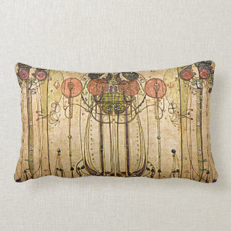 Art nouveau Charles Mackintosh Wassail dämpar Lumbarkudde