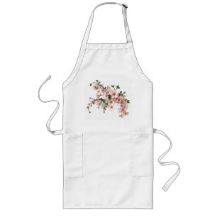 Art nouveau Cherry-Blommarna med Ivy Långt Förkläde
