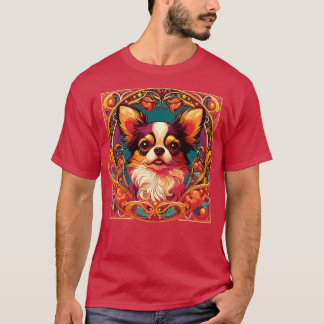 Art nouveau Chihuahua Funny Chihuahua Design T Shirt