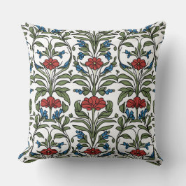 Art nouveau Chinoiserie Lotus Blommigt Kudde