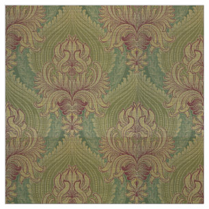 Art nouveau Chrysanthemum & Artichoke Mönster Tyg