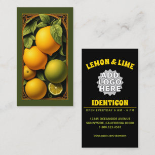 Art Nouveau Citron Lime Visitkort