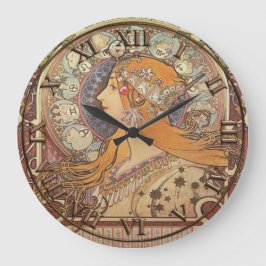 Art Nouveau Clock Stor Klocka