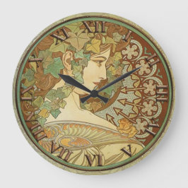 Art Nouveau Clock Stor Klocka