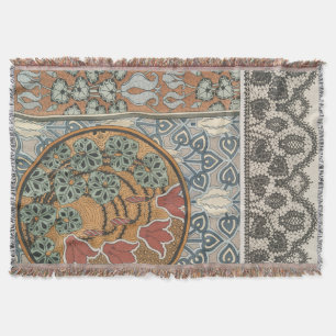 Art nouveau Cyclamen blom- Eugene Grasset elegant Filt