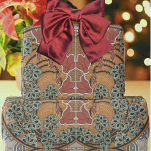 Art nouveau Cyclamen blommande Eugene Grasset eleg Presentpapper