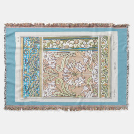 Art nouveau daffodil Verneui Textil blommigt art Filt