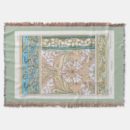 Art nouveau daffodil Verneui Textil blommigt art Filt