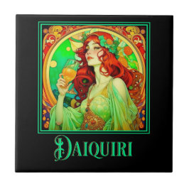 Art nouveau Daiquiri Kakelplatta