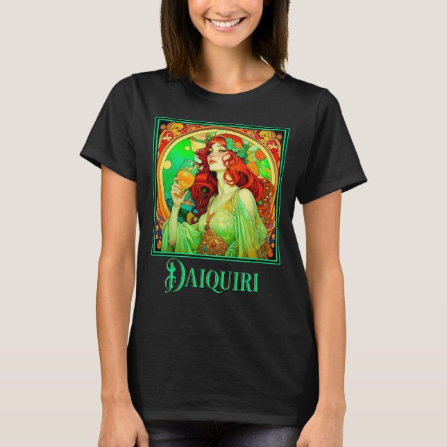 Art nouveau Daiquiri T Shirt (Framsida)