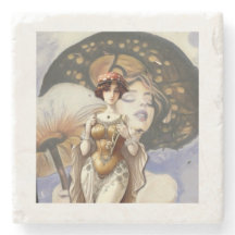 art nouveau damkonstnär designer svamp trippig