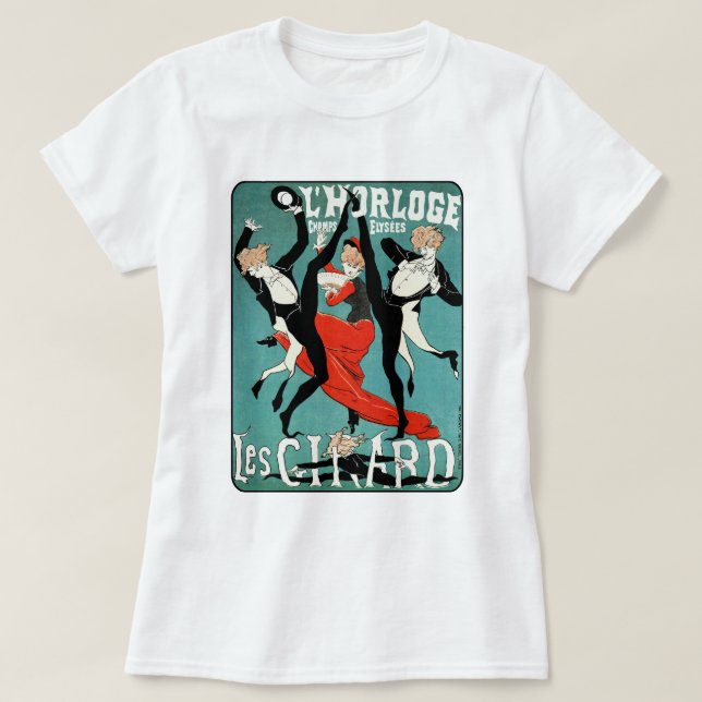 Art nouveau Dance Image av Jules Cheret T-shirt (Design framsida)