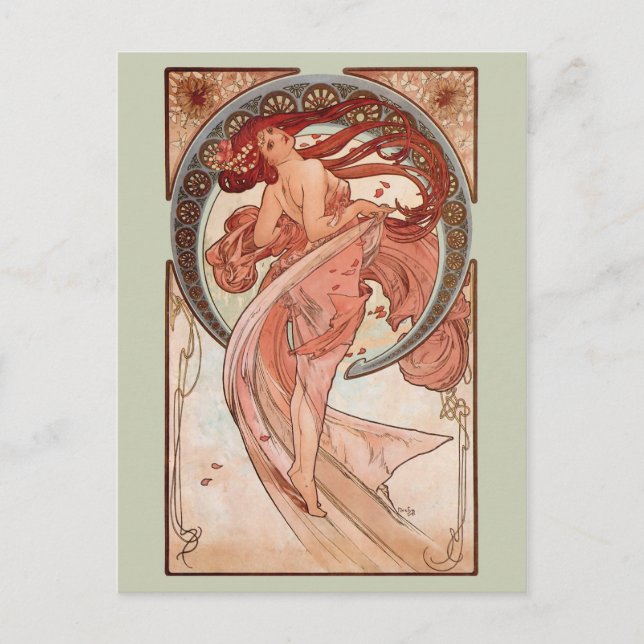 art nouveau - Dance Vykort (Framsida)