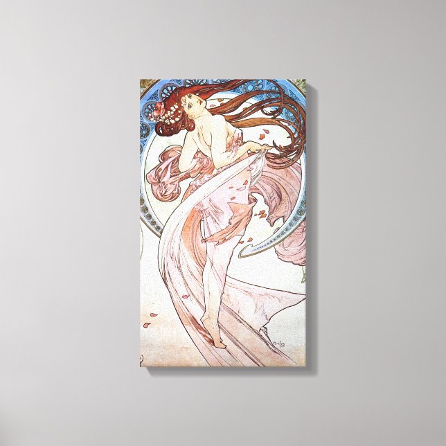 Art nouveau Dancer Canvastryck (Framsida)