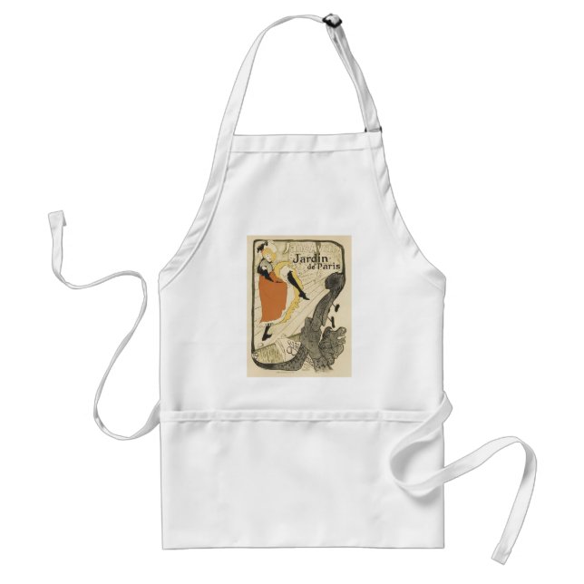 Art nouveau Dancer Jane Avril av Toulouse Lautrec Förkläde (Framsidan)