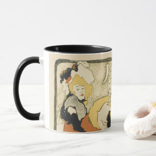 Art nouveau Dancer Jane Avril av Toulouse Lautrec Mugg