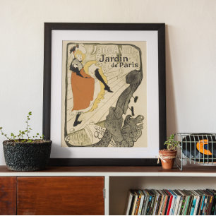 Art nouveau Dancer Jane Avril, Toulouse Lautrec Poster