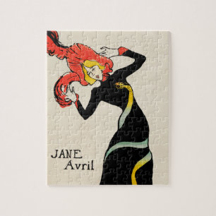 Art Nouveau-dansaren Jane Avril av Toulouse Lautre Pussel