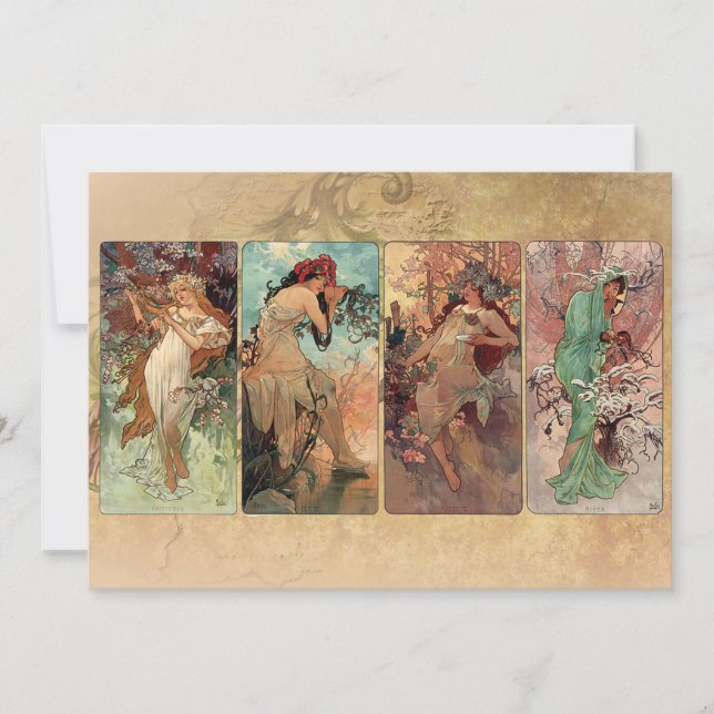 Art Nouveau De Fyra Årstiderna (Framsida)