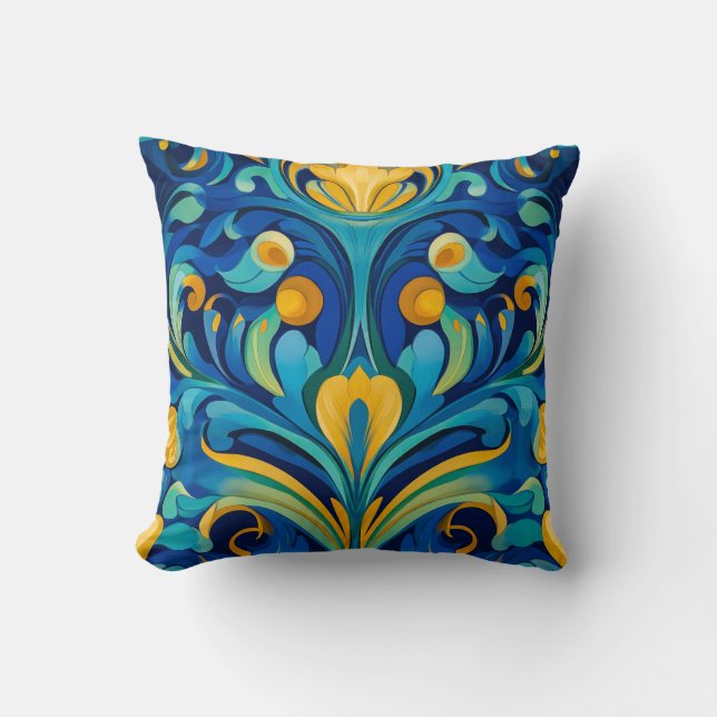 Art nouveau Dekorativ kudde (Framsida)