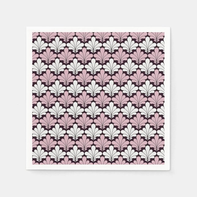 Art nouveau dekorativ utformning pappersservett (Framsidan)