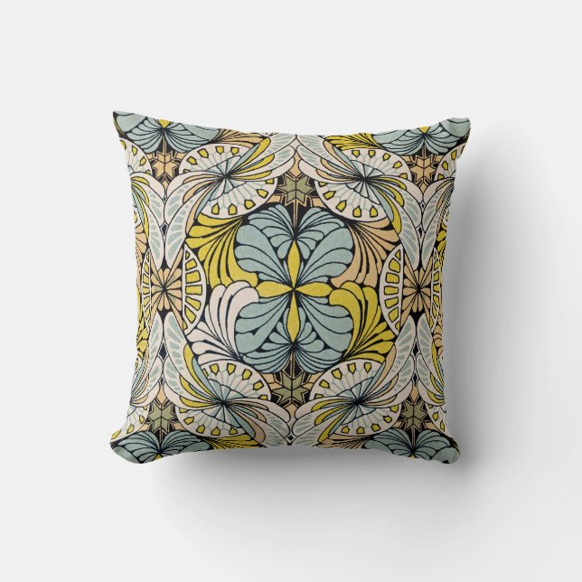 Art nouveau Design #4 @ VictoriaShaylee Kudde (Framsida)