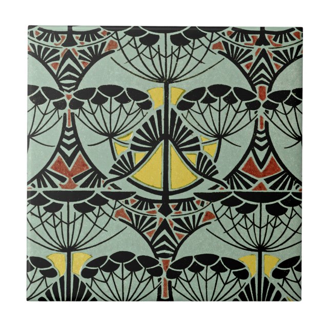 Art nouveau Design #5 vid VictoriaShaylee Kakelplatta (Framsidan)
