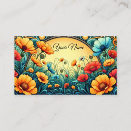 Art nouveau Design Visitkort