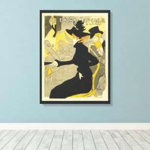 Art Nouveau, Divan Japonais av Toulouse Lautrec Canvastryck