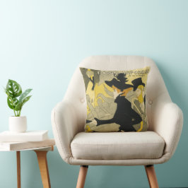 Art nouveau, Divan Japonais av Toulouse Lautrec Kudde