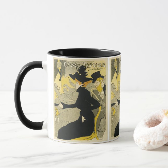 Art nouveau, Divan Japonais av Toulouse Lautrec Mugg (Med munk)
