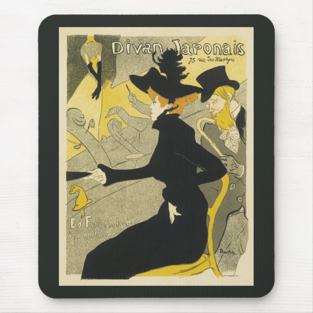 Art nouveau, Divan Japonais av Toulouse Lautrec Musmatta (Framsidan)