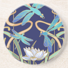 Art nouveau Dragonflies Mönster Underlägg