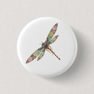 Art nouveau Dragonfly Knapp