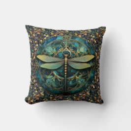 Art nouveau Dragonfly på Ivy Dekorativ kudde