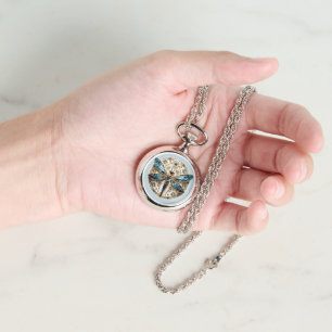 Art nouveau Dragonfly Sapphires Elegant Armbandsur