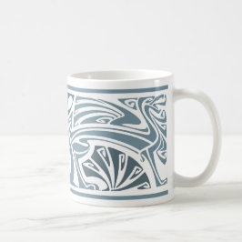 Art nouveau Dragons-kaffe Mugg