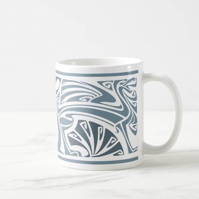 Art nouveau Dragons-kaffe Mugg (Höger)