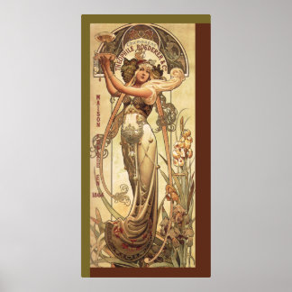 Art nouveau Drink Advertisement Poster