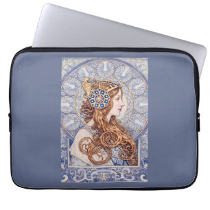 Art Nouveau-drottningporträtt Laptop Fodral