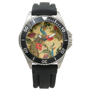 Art nouveau Elegance: Sidewall, The Peacock, 1896 Armbandsur