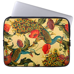 Art nouveau Elegance: Sidewall, The Peacock, 1896 Laptop Fodral