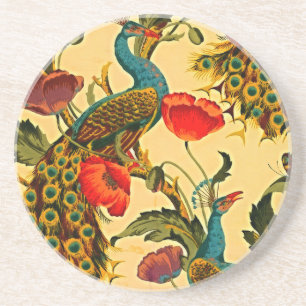 Art nouveau Elegance: Sidewall, The Peacock, 1896 Underlägg