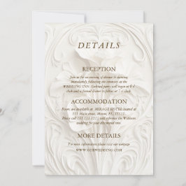Art Nouveau Elegant Blommig Allt-i-ett Bröllop Inbjudningar