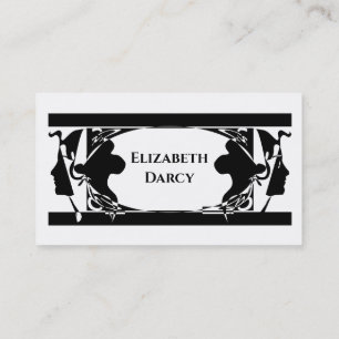 Art Nouveau Elegant Visitkort