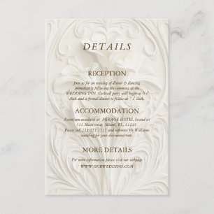 Art Nouveau Eleganta Blomdetails Tilläggskort