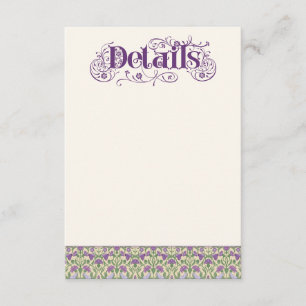Art Nouveau Eleganta Kärleksfåglar Ljus Gul Tilläggskort