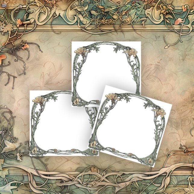 Art Nouveau Enchanting Post-it Block (Skapare uppladdad)