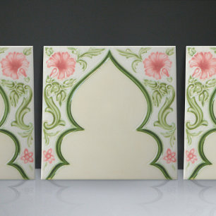 Art nouveau Era 1905 av H. & R. Johnson Kakelplatta