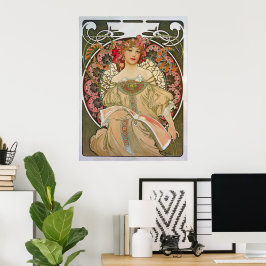 Art nouveau F Champenois Imprimeur Editeur 1897 Poster